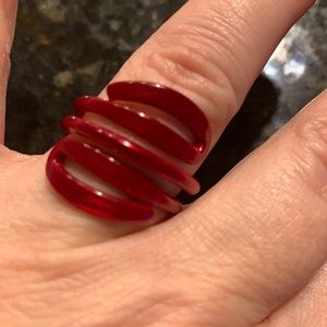 Beautiful red ring - fashion jewelry!
